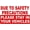 Warning Sign 1, variant on Metal Sign Due to Safety Precautions Please Stay in Vehicle - 8"x12" Sign for Outdoor Indoor, Drive-Thru, Loading Zone, Vehicle Safety