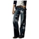 thumbnail image 2 of Puntoco Moda Mujer Cómodo Impreso Rectos Jeans Pantalones Casuales Pantalones Puntoco Puntoco-2281, 2 of 3