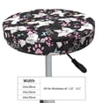 thumbnail image 4 of Logiee Cute Poodle Dog Print Stool Covers Round,Bar Stool Covers,Watedrproof Stool Slipcover with Elastic,Stool Cushion,Round Bar Stool Seat Covers for Bar Round Chair-12 inch, 4 of 7