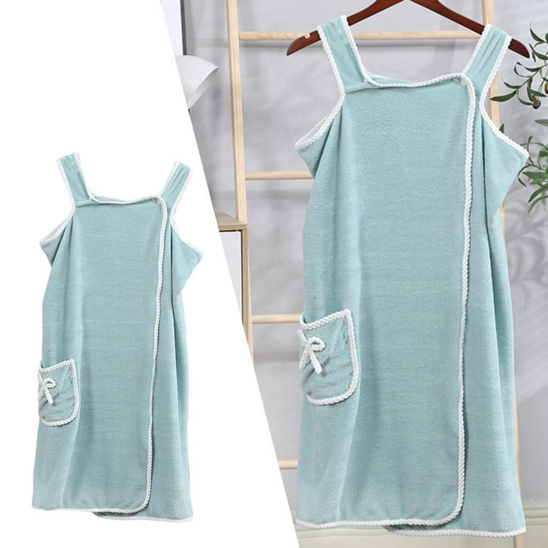 Cotton towel wrap with straps sale