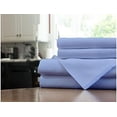 thumbnail image 3 of Fitted Sheet Only - Cal King Size Sheets (Light Blue Solid) 100% Egyptian Cotton Mattress Cover with 16" Inch Deep Pocket - Ultra Soft 600TC Fully Elastic - Sateen Fitted Bed Sheet., 3 of 4