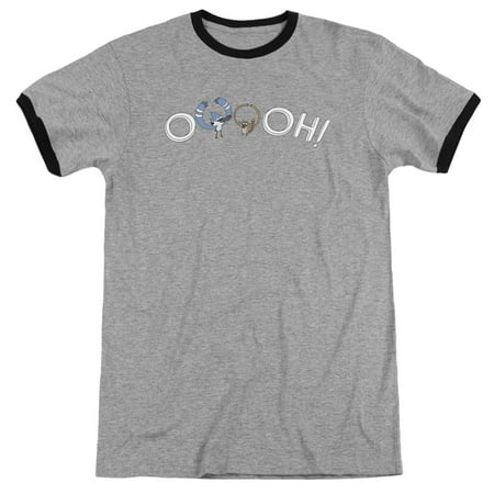 Trevco THE REGULAR SHOW OOOOH Heather/Black Adult Unisex T-Shirt