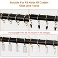 thumbnail image 4 of 50 Pcs Metal Curtain Rings with Eyelets, 1 inch Inner Diameter Drapery Rings Apply for Curtain Rods, Gold(Fits Up to 3/4-Inch Rod), 4 of 8