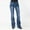 Light Blue, variant on Otvok Womens Denim Jeans Embroidery Stretch Button Straight Full Length Pants