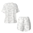 thumbnail image 6 of Wukai Cute Poodle Dog Women's Pajama Set,Short-Sleeve Top and Shorts with Elastic Waistband and Pockets for Loungewear, Yoga, and Casual Wear-XX-Large, 6 of 8