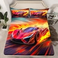 thumbnail image 2 of Castle Fairy Red Car Boy Twin Sheet Sets,Extreme Sport Bedding, 2 of 7