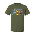 thumbnail image 2 of Wild Bobby, Colorful Softball Mom, Mother's Day, Men Graphic T-Shirt, Military Green, 3XL, 2 of 3