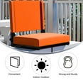 thumbnail image 4 of Flash Furniture Set of 2 Grandstand Comfort Seats by Flash - 500 lb. Rated Lightweight Stadium Chair with Handle & Ultra-Padded Seat, Orange, 4 of 14