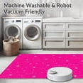 thumbnail image 5 of ODIKA 8'x10' Machine Washable Non-Slip Area Rug, Starlight Constellation Map featuring Celestial Navigation Design High Traffic Rug with Pad, Pink, 688798, 5 of 8