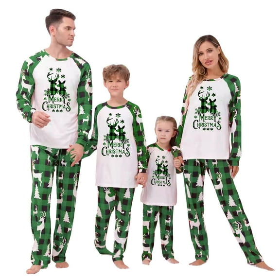 Baby Sweetie Christmas Family Pajamas Matching Sets Christmas Sleepwear Pjs Outfit for Family Christmas Holiday