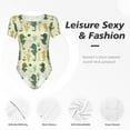 thumbnail image 6 of Balery Seahorse Women's Short Sleevee Crew Neck Bodysuit Tops Short Sleeve Tops Basic-Small, 6 of 9