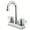 Polished Chrome, variant on Kingston Brass KB460SN Vista Two-Handle 2-Hole Deck Mount Bar Faucet in Brushed Nickel