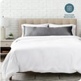 thumbnail image 5 of Bare Home Satin Body Pillowcase - Luxury Pillowcase - Soft and Smooth - Breathable - Envelope Closure, Gray, 5 of 7