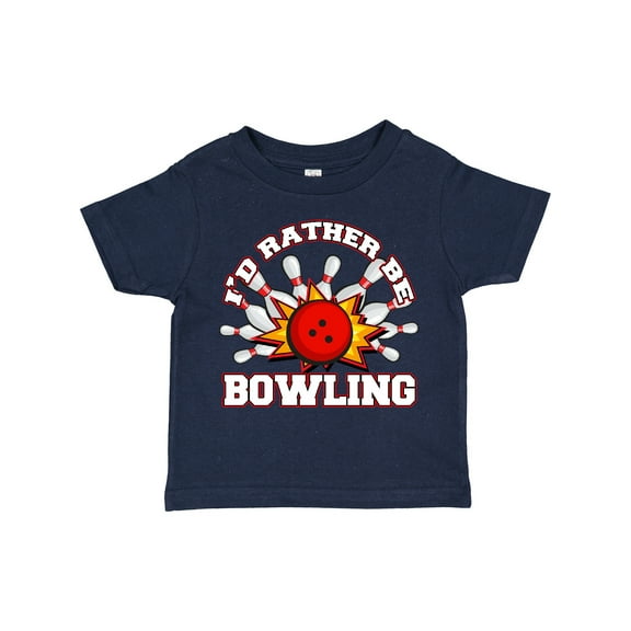 Inktastic I'd Rather Be Bowling Boys or Girls Toddler T-Shirt
