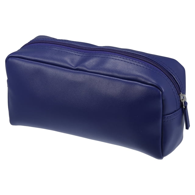 Bolsa organizadora de maquillaje Unique Bargains PVC azul 21,5x7,3x9,8 cm