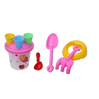 Fun Express - Pink Sand Bucket - Toys - Active Play - Beach Toys - 1 Piece