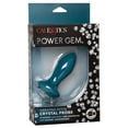 thumbnail image 1 of CalExotics Power Gem Vibrating Petite Crystal Silicone Anal Probe, Teal, 1 of 3