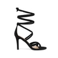 thumbnail image 3 of BLISSFUL STEP Sandales à Talons Hauts Lacées pour Femmes Noir 7.5, 3 of 6