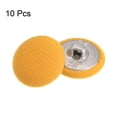 thumbnail image 3 of Uxcell 10pcs 28L Fabric Cloth Covered Button 18mm Metal Shank Round Sewing Buttons for Suits Dress Blouses, Yellow, 3 of 5