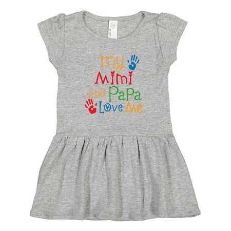 

Inktastic Mimi and Papa Love Me Gift Toddler Girl Dress