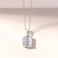 thumbnail image 3 of 3 Carat Oval IGI Certified Lab Grown Diamond Pendant Necklace For Women | FG-VS Solitaire Pendant Necklace 18K Yellow Gold | Martina Solitaire, 3 of 6