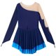 thumbnail image 5 of Leotardo de gimnasia con diamantes de imitación brillantes para niños pequeños, vestido de baile de Ballet con gancho para los dedos, disfraz de bailarina de manga larga para patinaje artístico, 5 of 5