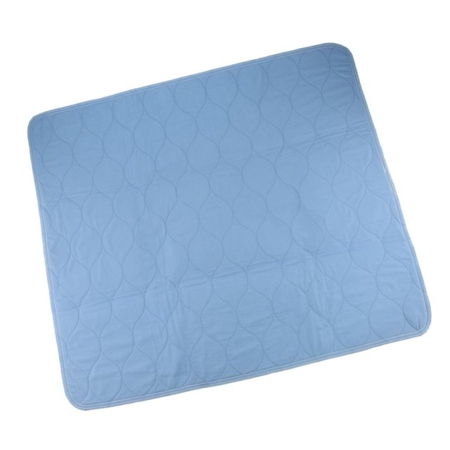 Base impermeable para ropa de cama para incontinencia de 4 capas, 70 x 80 cm, azul, 70 x 80 Colcomx Almohadilla de cama de incontinencia lavable
