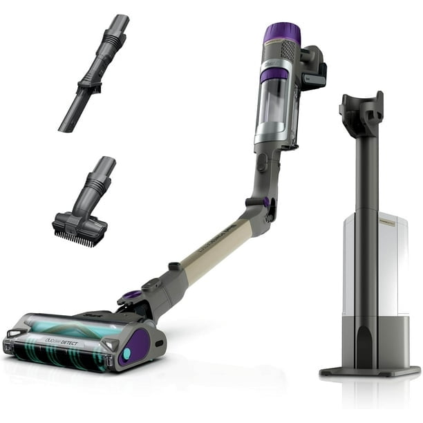 Shark® PowerDetect™ Clean & Empty Cordless Stick Vacuum & Auto-Empty System, Powerful Suction, HEPA Filtration, Carpet & Hard Floor, Portable, Stick Vacuum for Pet Hair, Dark Gray, IP3251C Open Box