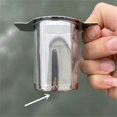 thumbnail image 3 of Yoassi Colador de Malla para Infusor de Té de Acero Inoxidable 18/8 Extra Fino con Gran Capacidad y Tamaño Perfecto Asas Dobles para Colgar en Teteras, Tazas, Tazas para Empinar Té y Café de, 3 of 3