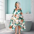 thumbnail image 6 of Pioneer Flower Floral Print Pattern Hooded Bath Towel，60"x35" for Ages 3 To 12 Kids, Quick Dry Lightweight Soft Microfiber Hood Beach Towel Cover Up for Kids, 6 of 7