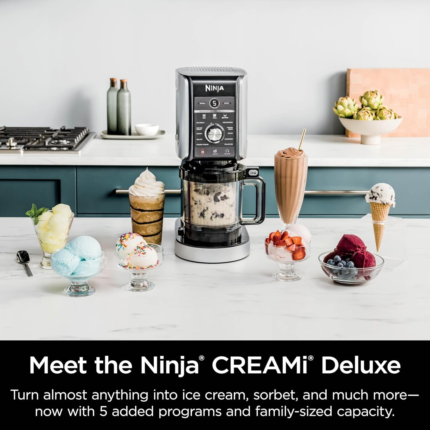 限定値下げ NINJA creami Ninja NC299AMZ CREAMi Ice Cream Maker, for Gelato, Mix-ins
