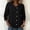 Black, variant on Dolkfu Solid Color Summer Tops for Women Short Sleeve Henley Sky Blue Tops Solid Minimalist Blouses & Tops Women'S Clothing