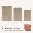 thumbnail image 6 of Chenille Bathroom Rugs Mat 24"x17", Non-Slip Bath Mat for Bathroom Floor & BathTub, Washable Soft Shower Shag Bath Rugs, Fluffy Thick Water Absorbent Microfiber Shower Mat, Light Brown, 6 of 6