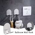 thumbnail image 1 of Fiudx Gancho de Pared para Ducha, Diseño Autoadhesivo de Acero, Resistente, para Afeitadora, Toalla, Bata, Esponja Vegetal, Agarre Firme, Sin Herramientas, Organizador de Baño, Fácil Instalación, Jue, 1 of 2