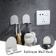 thumbnail image 1 of Fiudx Gancho de Pared para Ducha, Diseño Autoadhesivo de Acero, Resistente, para Afeitadora, Toalla, Bata, Esponja Vegetal, Agarre Firme, Sin Herramientas, Organizador de Baño, Fácil Instalación, Jue, 1 of 2