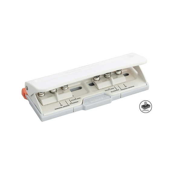 Bira Craft 8 Sheet Capacity Adjustable 6 Paper Hole Punch