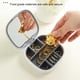 thumbnail image 2 of Joyero de lujo para maquillaje, soporte para anillo, pendientes, collar, organizador, cajas con tapa, decoración de almacenamiento de viaje para Almacenamiento y organización del hogar Rosado morado Wosthever  HA079969-02, 2 of 6