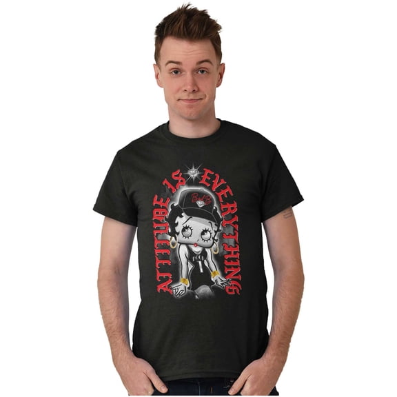 Betty Boop Attitude is Everything Women's Graphic T Shirt Tees Brisco Brands S