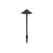 Elitco Outdoor 12V Cast Brass Path Light 9 Inch Wide X 24 Inch High Dark Bronze