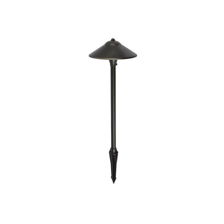 Elitco Outdoor 12V Cast Brass Path Light 9 Inch Wide X 24 Inch High Dark Bronze