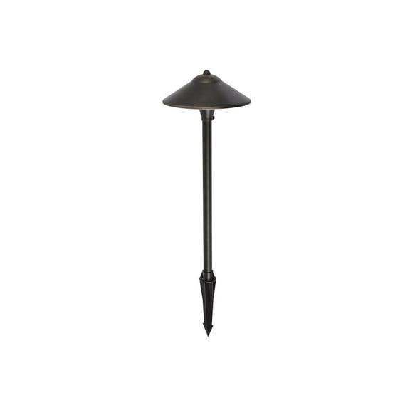 Elitco Outdoor 12V Cast Brass Path Light 9 Inch Wide X 24 Inch High Dark Bronze
