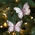 thumbnail image 7 of 10Pcs Glitter Butterfly Christmas Tree Ornaments, Hollow-Out Butterfly Christmas Decoration with Clips, Artificial Butterflies Hanging Decorations, Xmas Tree, Wreath, Garland, Office, Home Decor, 7 of 7