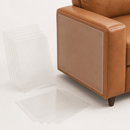 10 Pack 17×11.8in Clear PVC Cat Scratch Furniture Protectors for Leather Couches