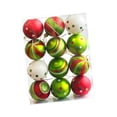 thumbnail image 3 of Adornos navideños de bolas, bolas decorativas resistentes, novedad, diámetro 2,36 pulgadas Estilo C, 3 of 8
