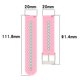 thumbnail image 4 of Correa De Repuesto Compatible Con Samsung Galaxy Watch4 40/42/44/46 Mm /Watch4 Classic Silicone Watch Band seitruly EL017274-01, 4 of 5