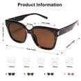 thumbnail image 2 of Gafas de sol SOJOS SJ2149 polarizadas y modernas cuadradas para mujer/hombre, 2 of 4