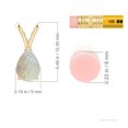 thumbnail image 6 of Angara Natural Opal Necklace - Pear Shaped Opal Pendant Necklace in 14K Yellow Gold for Women (Size-7x5mm) - October Birthstone Jewelry | 14K Yellow Gold Necklace, 6 of 11