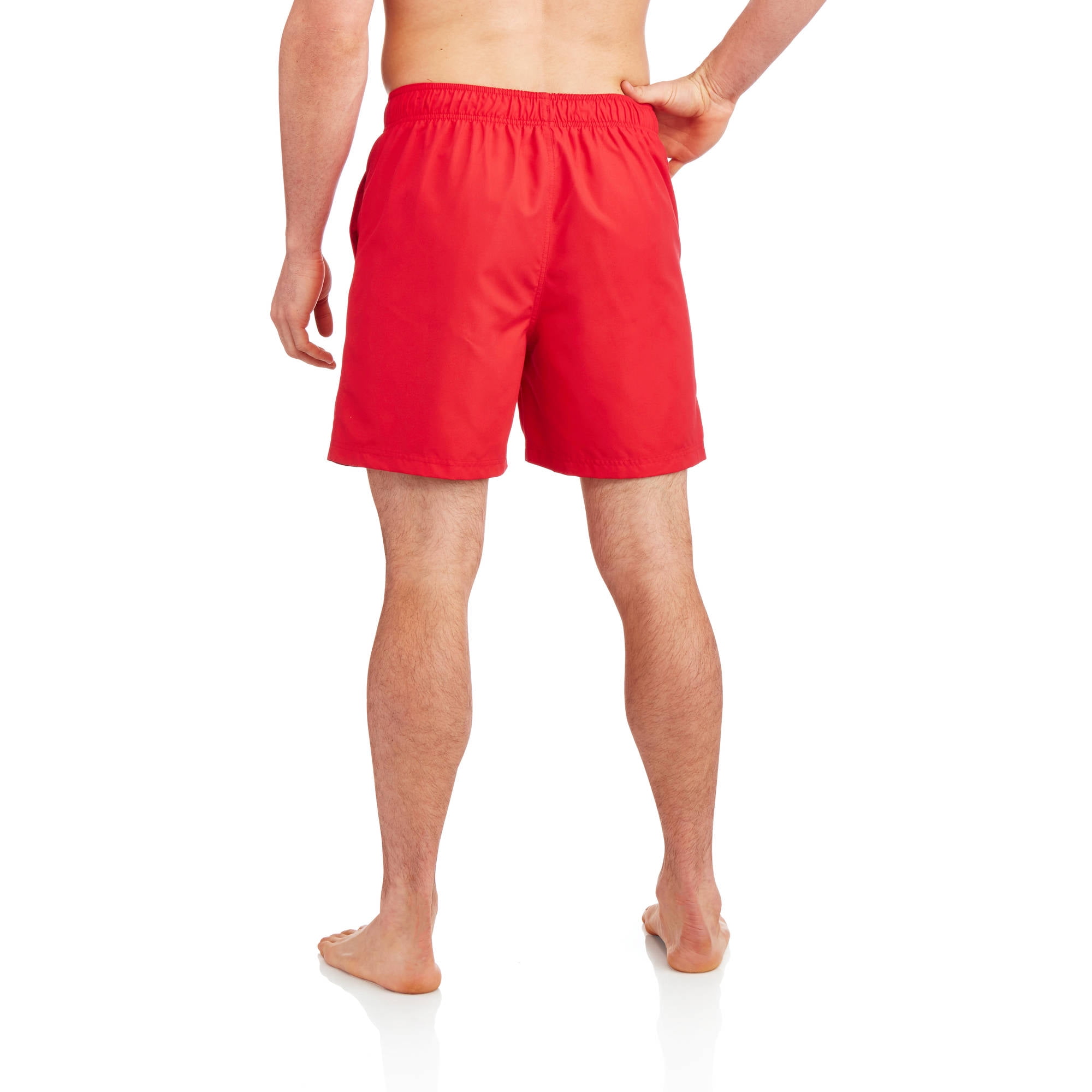 Men's Clothing Swimwear Faded Glory Men's Solid Swim Trunks Grey