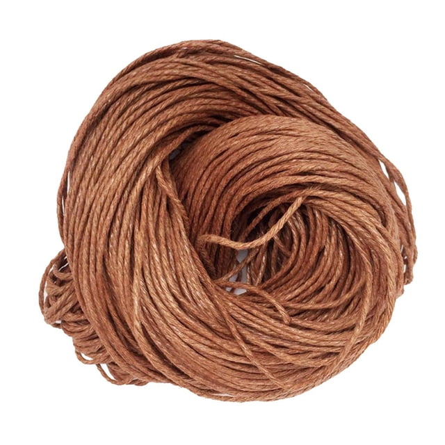 simhoa 80 Metres Waxed Cotton Cords Strings Rope For Jewelry Crafts Making 1.5mm Light Light Coffee