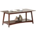 thumbnail image 3 of Convenience Concepts Alpine Coffee Table with Bottom Shelf and Easy Two-Step Assembly, Espresso, 3 of 7